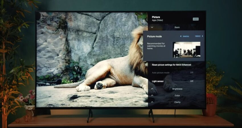 sony tv motion