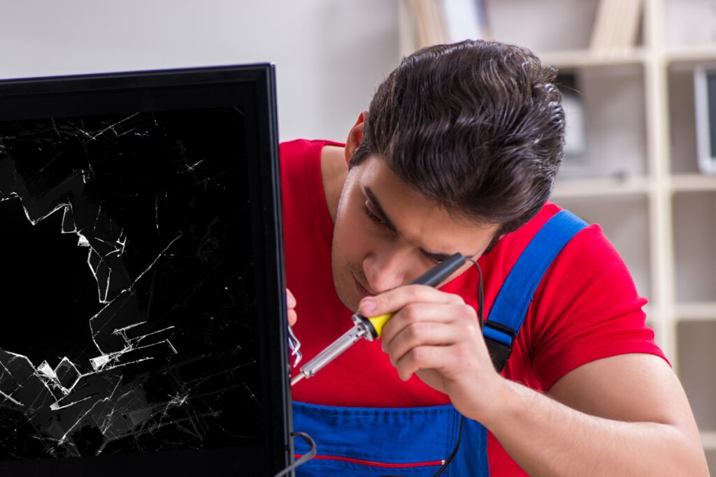 Broken TV Repairing