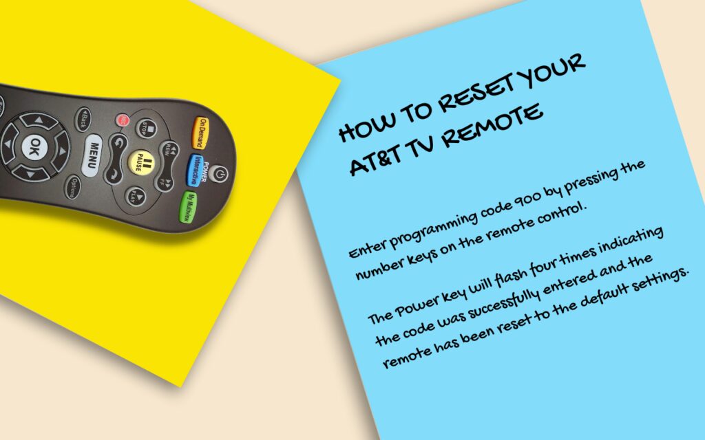 Reset Your AT&T TV Remote