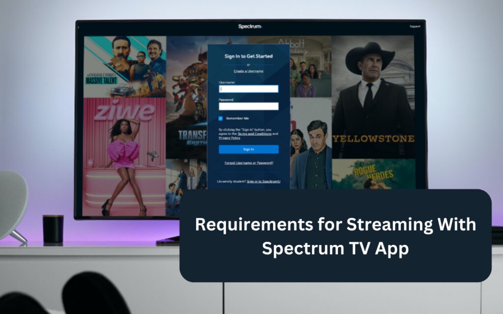 Spectrum TV devices Requirements