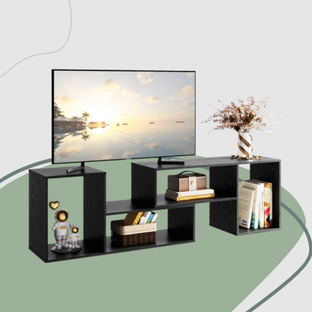 Best for Versatility: DEVAISE 3-in-1 TV Stand