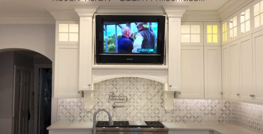 Hidden Tv in kitchen